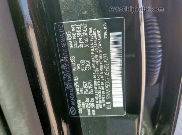 5NMP5DG10SH029927 2025 HYUNDAI SANTA FE CALLIGRAPHY Black Սալոնի 360 աստիճան տեսք