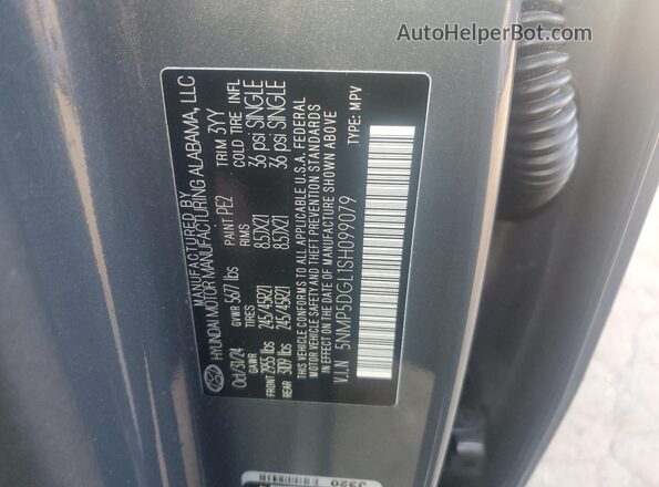 5NMP5DGL1SH099079 2025 HYUNDAI SANTA FE CALLIGRAPHY Gray VIN sticker view