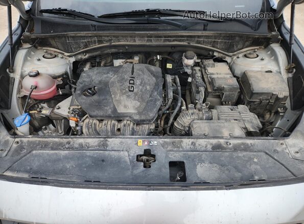 5NMS14AJ0MH334927 2021 HYUNDAI SANTA Silver Engine compartment view
