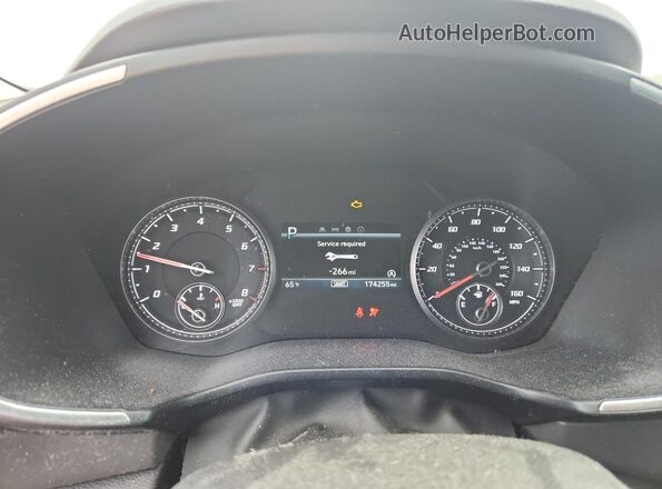 5NMS14AJ0MH334927 2021 HYUNDAI SANTA Silver Instrument cluster view