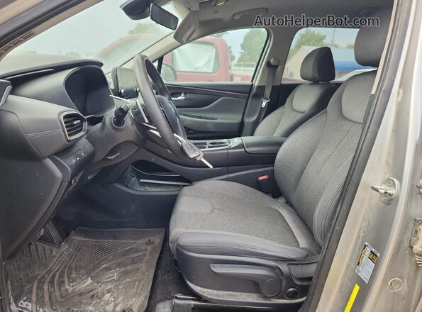 5NMS14AJ0MH334927 2021 HYUNDAI SANTA Silver Front interior view