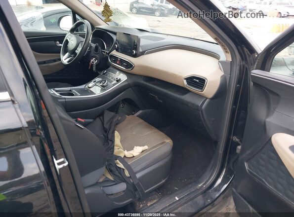 5NMS14AJ1NH403349 2022 HYUNDAI SANTA FE Черный Вид салона спереди