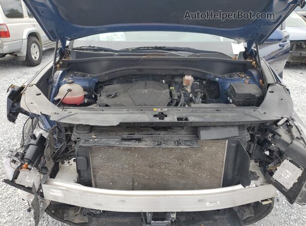 5NMS14AJ3MH335196 2021 HYUNDAI SANTA Blue Engine compartment view