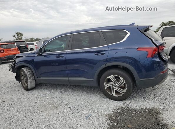 5NMS14AJ3MH335196 2021 HYUNDAI SANTA Blue Rear left