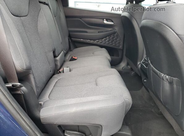 5NMS14AJ3MH335196 2021 HYUNDAI SANTA Blue Rear interior view