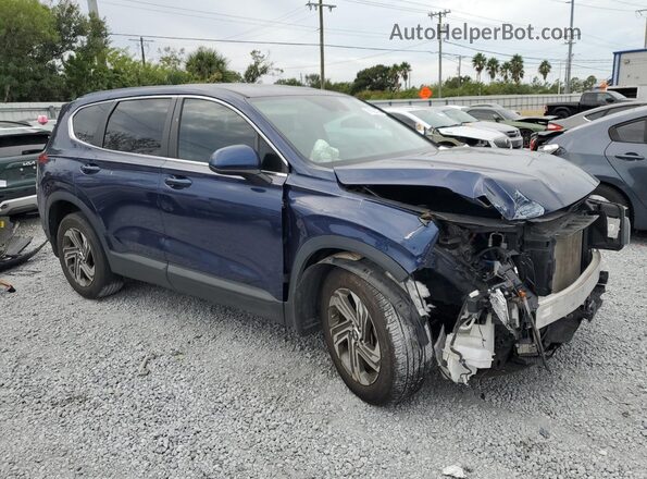 5NMS14AJ3MH335196 2021 HYUNDAI SANTA Blue Front right