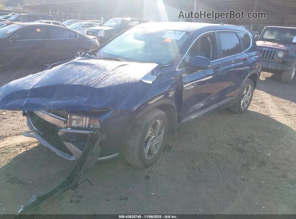 5NMS14AJ5MH322109 2021 HYUNDAI SANTA FE Blue წინა მარცხენა ხედი სამი მეოთხედიდან
