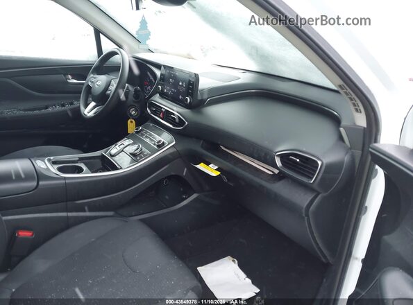 5NMS1DAJ0MH323703 2021 HYUNDAI SANTA FE Белый Вид салона спереди