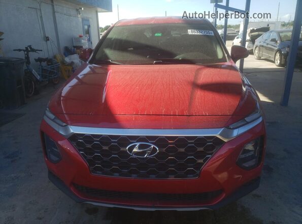 5NMS23AD6LH235965 2020 HYUNDAI SANTA Red Դիմացի տեսք