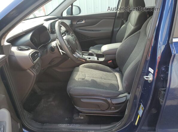 5NMS23AD7LH159169 2020 HYUNDAI SANTA Blue წინა სალონის ხედი