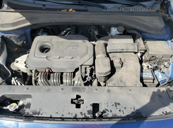 5NMS23AD7LH159169 2020 HYUNDAI SANTA Blue ძრავის განყოფილების ხედი