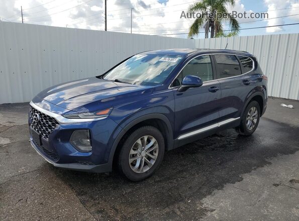 5NMS23AD7LH159169 2020 HYUNDAI SANTA Blue 