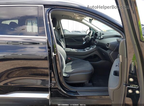 5NMS24AJ3NH388947 2022 HYUNDAI SANTA FE Black Widok wnętrza z przodu