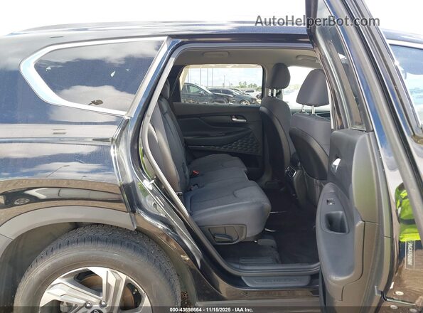 5NMS24AJ3NH388947 2022 HYUNDAI SANTA FE Black Widok naklejki z numerem VIN