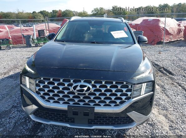 5NMS24AJ4MH330196 2021 HYUNDAI SANTA FE Black Widok wnętrza z tyłu
