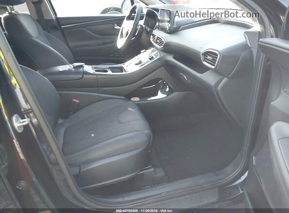5NMS24AJ4MH330196 2021 HYUNDAI SANTA FE Black Widok wnętrza z przodu