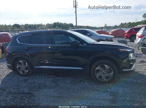 5NMS24AJ4MH330196 2021 HYUNDAI SANTA FE Black Widok wnętrza 360 stopni