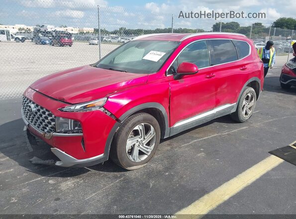 5NMS24AJ6MH322598 2021 HYUNDAI SANTA FE Красный Передняя левая четверть