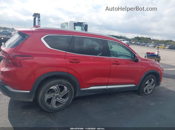 5NMS24AJ6MH322598 2021 HYUNDAI SANTA FE Красный Вид задней части салона