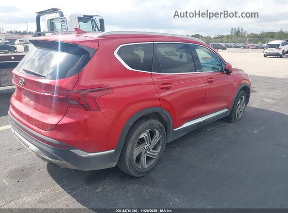 5NMS24AJ6MH322598 2021 HYUNDAI SANTA FE Красный Задняя правая четверть