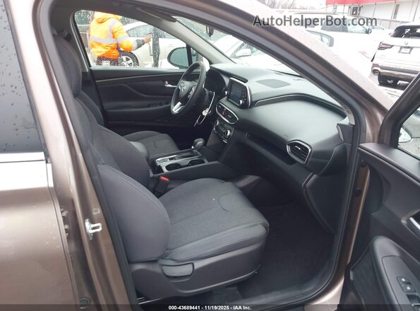 5NMS2CAD2LH182441 2020 HYUNDAI SANTA FE Brown Widok wnętrza z przodu