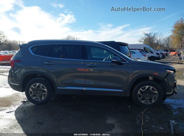 5NMS2DA17PH014117 2023 HYUNDAI SANTA FE HYBRID BLUE Gray Rear interior view