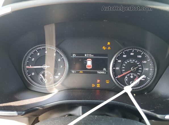 5NMS2DAJ2MH348616 2021 HYUNDAI SANTA Charcoal Instrument cluster view