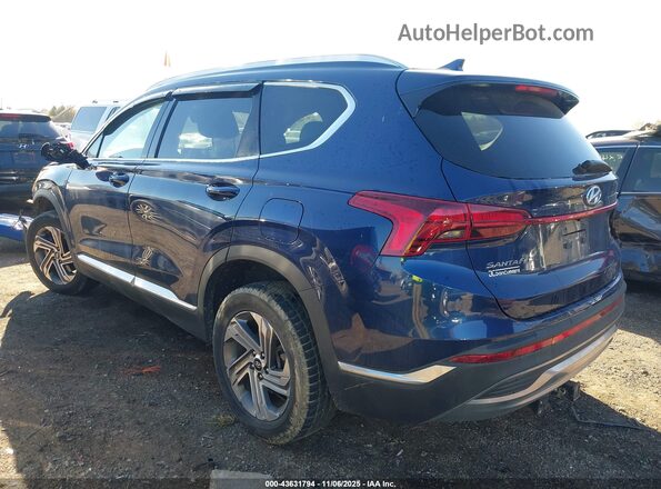 5NMS2DAJ2NH480292 2022 HYUNDAI SANTA FE Blue Trasero izquierdo