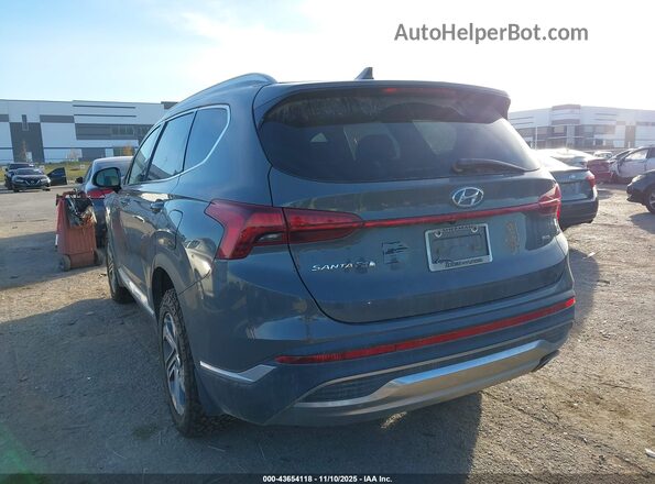 5NMS2DAJ8NH456076 2022 HYUNDAI SANTA FE Gray Trasero izquierdo