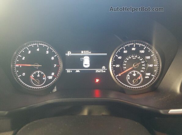5NMS2DAJ8NH475923 2022 HYUNDAI SANTA White Instrument cluster view