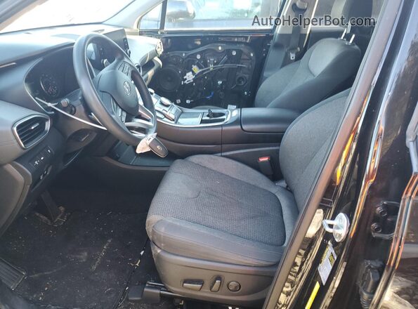5NMS2DAJ9MH308694 2021 HYUNDAI SANTA Black Vista interior delantera