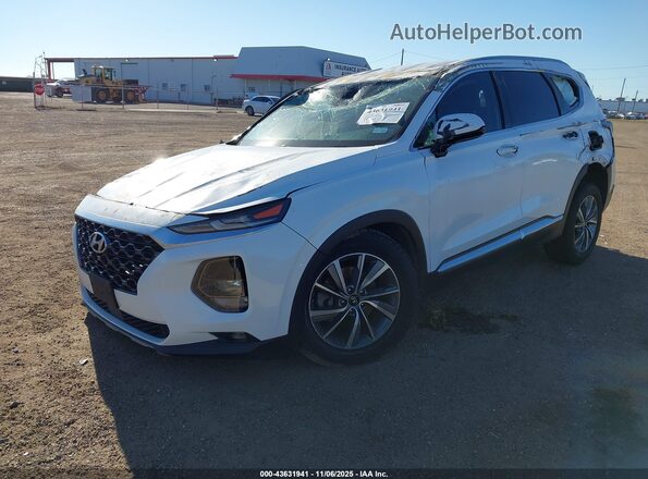 5NMS33AD6LH185310 2020 HYUNDAI SANTA FE Белый Передняя левая четверть