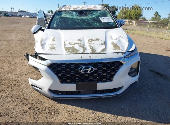 5NMS33AD6LH185310 2020 HYUNDAI SANTA FE Белый Вид задней части салона