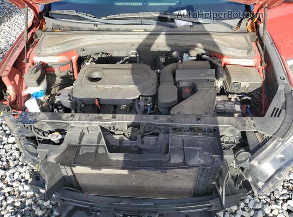 5NMS33AD9LH258475 2020 HYUNDAI SANTA Оранжевый Вид задней части салона