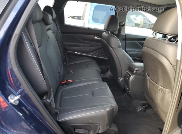 5NMS34AJ6NH418892 2022 HYUNDAI SANTA Синий Вид задней части салона