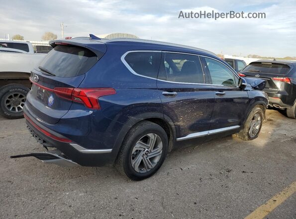 5NMS34AJ6NH418892 2022 HYUNDAI SANTA Синий Задняя правая четверть