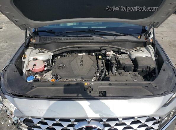 5NMS34AJ8MH348889 2021 HYUNDAI SANTA Gray Engine compartment view