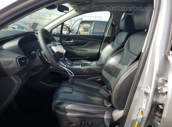 5NMS34AJ8MH348889 2021 HYUNDAI SANTA Gray Front interior view