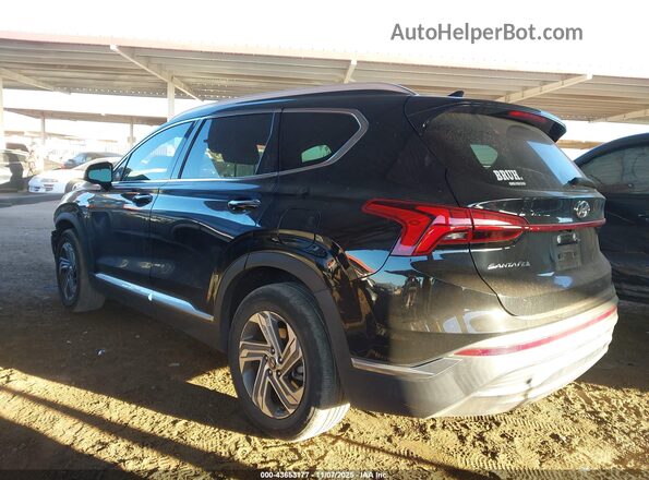 5NMS34AJ9MH310524 2021 HYUNDAI SANTA FE Black Հետևի ձախ