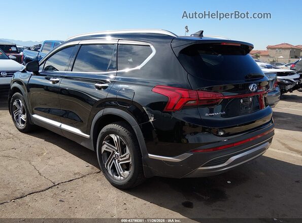 5NMS34AJ9NH419762 2022 HYUNDAI SANTA FE Черный Задняя левая четверть