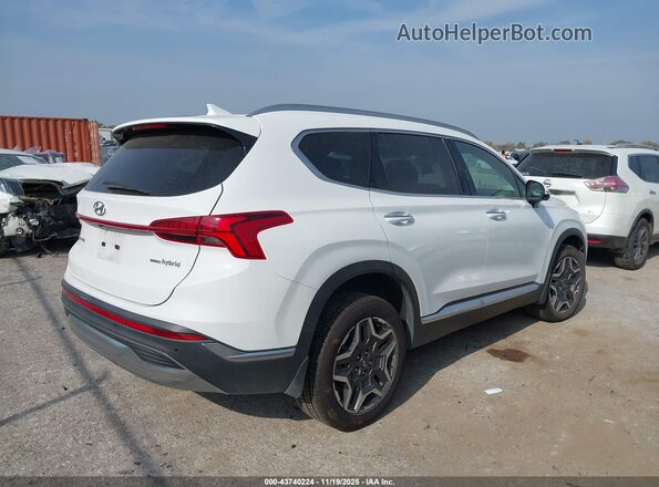 5NMS3DA17PH022229 2023 HYUNDAI SANTA FE HYBRID White უკანა მარჯვენა