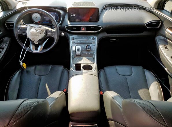 5NMS3DAJ3NH451199 2022 HYUNDAI SANTA Gray Dashboard view