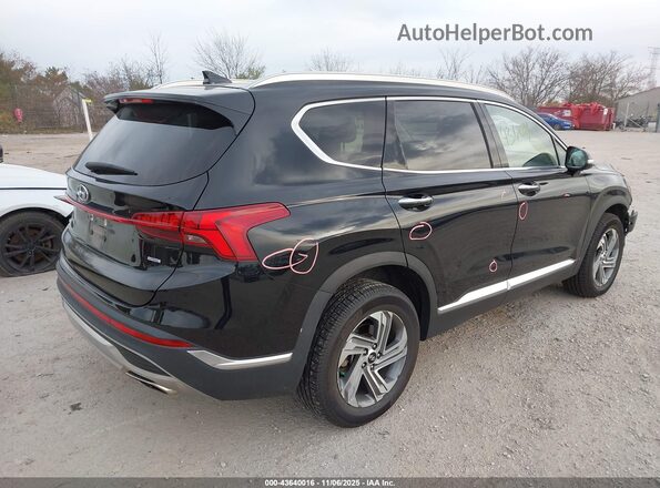 5NMS3DAJ4MH311127 2021 HYUNDAI SANTA FE Black Задня права чверть