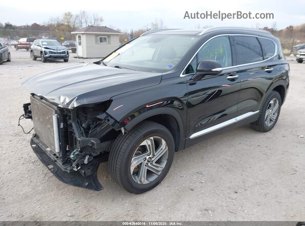 5NMS3DAJ4MH311127 2021 HYUNDAI SANTA FE Black Передня ліва чверть
