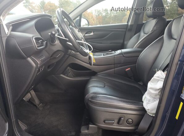 5NMS3DAJ4NH426912 2022 HYUNDAI SANTA Blue Widok wnętrza z przodu