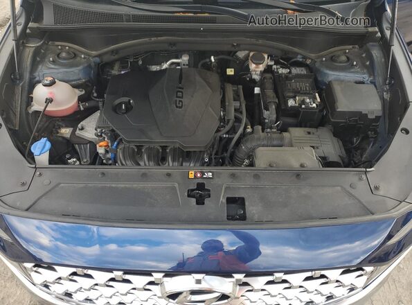 5NMS3DAJ4NH426912 2022 HYUNDAI SANTA Blue Widok komory silnika