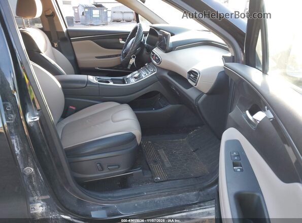 5NMS3DAJ5PH528528 2023 HYUNDAI SANTA FE Black Widok wnętrza z przodu