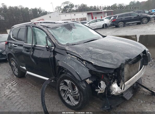 5NMS3DAJ9NH452437 2022 HYUNDAI SANTA FE Black Вид спереду