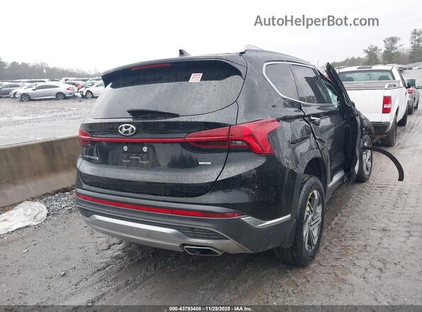 5NMS3DAJ9NH452437 2022 HYUNDAI SANTA FE Black Задня права чверть