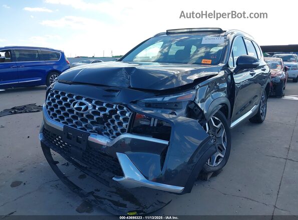 5NMS44AL1MH334038 2021 HYUNDAI SANTA FE Black Front view